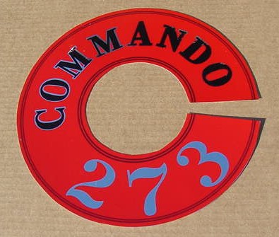 64 65 66 67 Valiant Cuda 273 Commando A/C DECAL