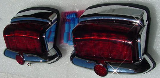 P15 NEW LED Tail lights PAIR Plymouth 46 47 48 P-1