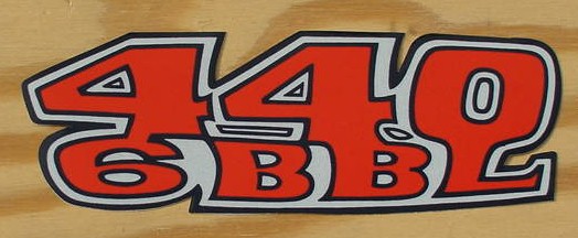 69 Road Runner 440 6BBL Decal NEW
