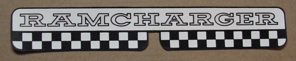 69 70 Super Bee Coronet R/T Ramcharger Decal NEW
