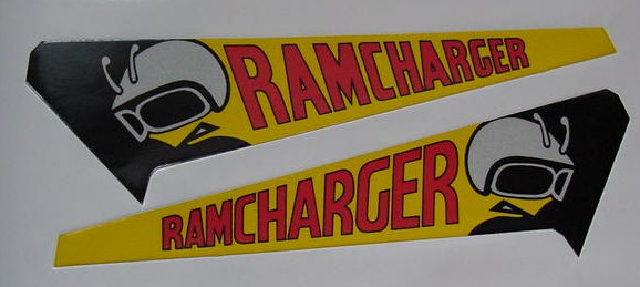 71 72 Ramcharger Hood decals Charger Super Bee
