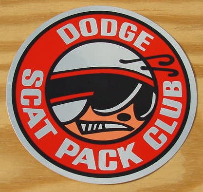 Dodge Scat Pack Club Decal NEW