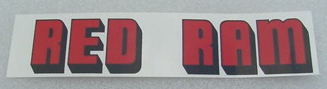 55 56 57 58 59 Dodge RED RAM V/C DECAL NEW