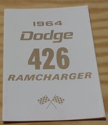 Mopar Owners Manual 64 426 Ramcharger Polara