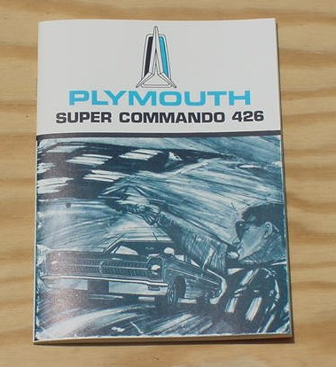 Mopar Owners Manual 65 426 Super Commando Satellit