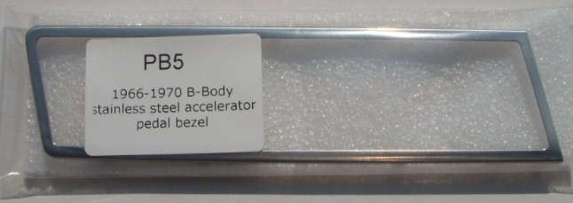 Accelerator Pedal Bezel 66-70 B Body