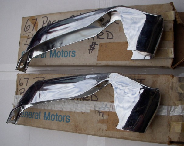 1967 Chevy Impala Front Bumper Guards New 67